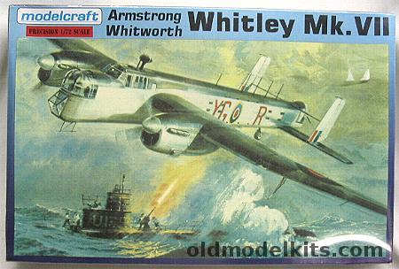 Modelcraft 1/72 Armstrong Whitworth Whitley Mk. VII - (ex Frog), 72-031 plastic model kit